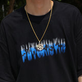 Jewelry Christmas Snowflake Pendant Copper Zircon Snowflake Jesus Pieces Spectrum