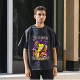 Mens Vintage T Shirt Short Sleeve T-Shirt Men