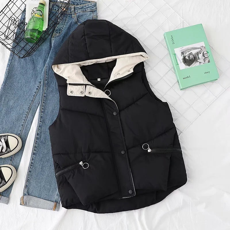 Women Vest Warm-Keeping Cotton Clothing down Vest