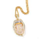 Jewelry Hip Hop Necklace Jewelry Rap Copper Zirconium Spectrum