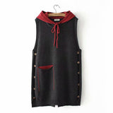 Women Vest Oversized Knit Mom Style