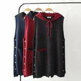 Women Vest Oversized Knit Mom Style