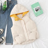 Women Vest Warm-Keeping Cotton Clothing down Vest