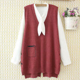 Women Vest Middle-Aged Vest Loose Sweaters