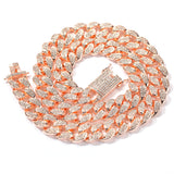 Bracelet Hip Hop 20mm Full Diamond Cuban Chain Hiphop Spectrum Jesus Pieces