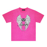 Amiri Washed Distressed T Shirt Printed Trendy Pure Cotton