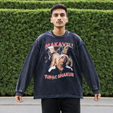 Mens Vintage Long Sleeve Shirt