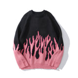Women Sweater Hip Hop High Street Crew Neck Pullover Sweater