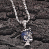 Jewelry Hip Hop Copper Trimmed Zirconium Cartoon Little Boy Pendant Necklace St. Valentine's