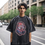 Mens Vintage T Shirt Printed Half Sleeve T-Shirt Men