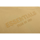 Fog Essentials T Shirts Spring/Summer Double Line Plastic Letter Crew Neck Short Sleeves