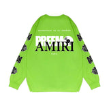 Amiri Long Sleeved Shirt Printed Trendy Pure Cotton