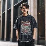 Mens Vintage T Shirt Printed Half Sleeve T-Shirt Men