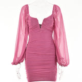 Women Dress Sexy Hot Girl Temperament Voile Dress