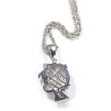 Jewelry Hip Hop Copper Trimmed Zirconium Cartoon Little Boy Pendant Necklace St. Valentine's