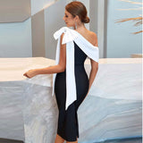 Women Dress Bowknot Tight Elegant Dress