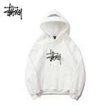 Stussy Hoodie Embroidered Fleece Fashion Hooded Sweater