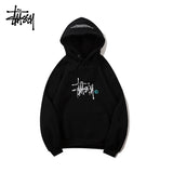 Stussy Hoodie Embroidered Fleece Fashion Hooded Sweater