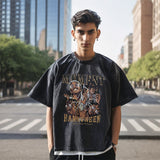 Mens Vintage T Shirt Washed Short Sleeve T-Shirt Men's Summer