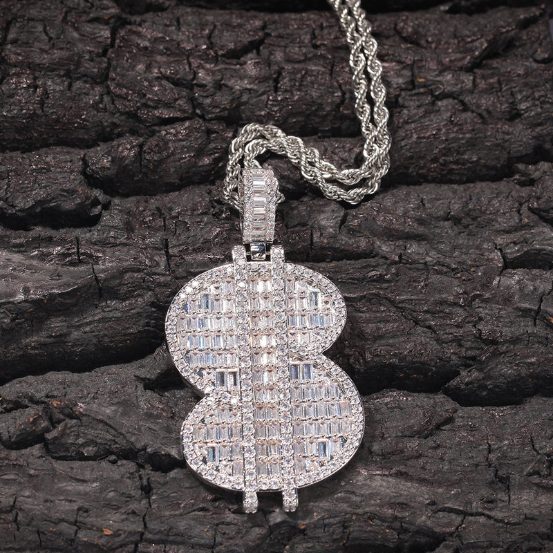 Jewelry Letter Pendant Copper Inlaid Zircon Versatile Spectrum