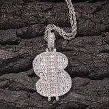 Jewelry Letter Pendant Copper Inlaid Zircon Versatile Spectrum