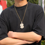 Jewelry Letter Pendant Copper Inlaid Zircon Versatile Spectrum