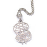 Jewelry Letter Pendant Copper Inlaid Zircon Versatile Spectrum