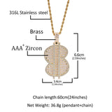 Jewelry Letter Pendant Copper Inlaid Zircon Versatile Spectrum