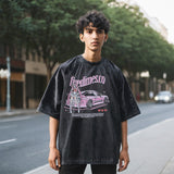 Mens Vintage T Shirt Printed Half Sleeve T-Shirt Men