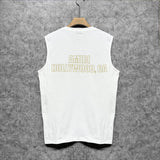 Amiri tank top oil painting flying eagle printing