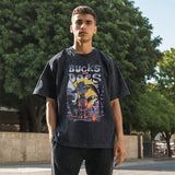 Men's Vintage T Shirt Men's and Women's Hip Hop Short Sleeve tee