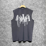 Amiri tank top chain letter printing