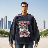 Mens Vintage Long Sleeve Shirt Long Sleeve T-Shirt Men and Women