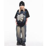 Unisex T-Shirts TRAVIS SCOTT CACTUS JACK Lightning Loose T-Shirt