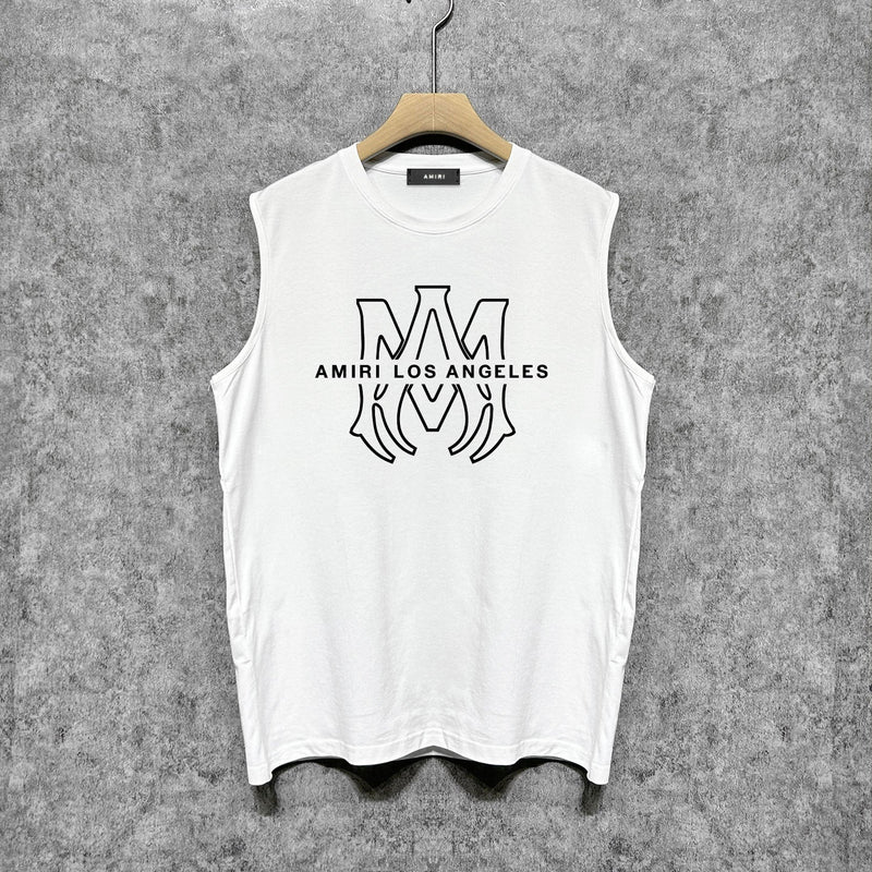 Amiri tank top line simple logo printing