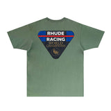 Rhude T Shirts Printed Trendy Pure Cotton