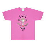 Casablanca T Shirts Fashion Print Street