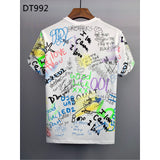 Dsq2 T Shirt Casual Sports Printed Short Sleeve Summer Men
