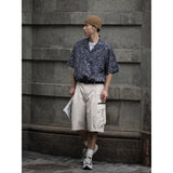 Unisex Shirt Floral Shirt Loose Cotton Handsome