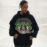 Vintage Hoodie Kids Street Vintage Hooded Sweater Print Crew Neck