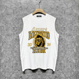 Amiri tank top lion printing