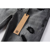KSUBI Jeans Slim Fit Casual Ripped Jeans