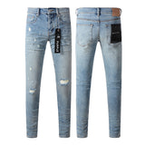 Purple Brand Jeans Pure Cotton High Street Trend #9075