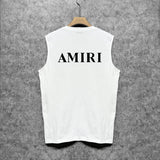 Amiri tank top new thick letterprinting
