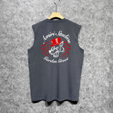 Amiri tank top hat big gray wolf printing