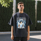 Mens Vintage T-Shirt Printed Short Sleeve T-Shirt