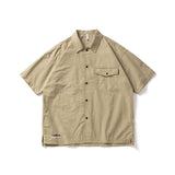 Unisex Shirt Vintage Loose Lapels