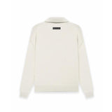 Feel of God Essentials 1977 Knit Polo Embroidered Men's and Women's Flyaway Jacket Knitted Sweater