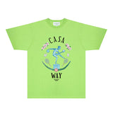 Casablanca T Shirts Fashion Print Street