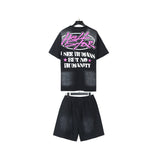 Hellstar T-Shirt And Shorts Two-Piece Set